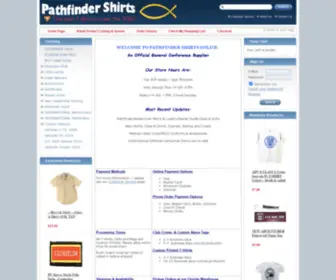 Pathfindershirts.com(Pathfinder Shirts) Screenshot