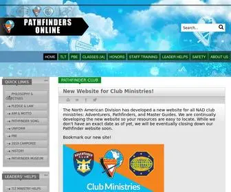 Pathfindersonline.org(Adventurers, Pathfinders, Master Guides) Screenshot