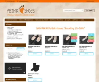 Pathikshoes.cz(Pathik shoes) Screenshot
