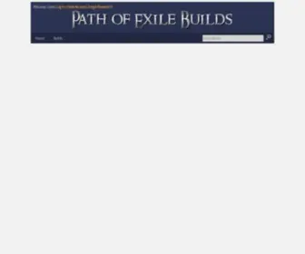 Pathofexilebuilds.com(Path of Exile Builds) Screenshot