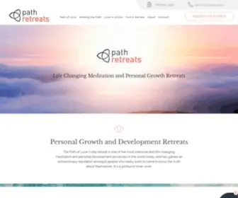 Pathoflove.net(Personal Growth Retreats) Screenshot