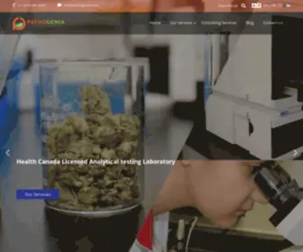 Pathogenia.com(Food testing) Screenshot