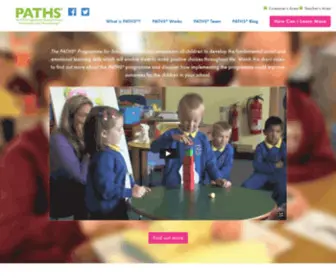 Pathseducation.co.uk(The PATHS®) Screenshot