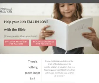 Paththroughthenarrowgate.com(Kids Bible Teacher) Screenshot
