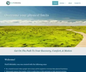 Pathtomobility.com(Get Moving) Screenshot