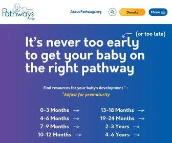 Pathways.org(Free online resources to make sure your child's development) Screenshot