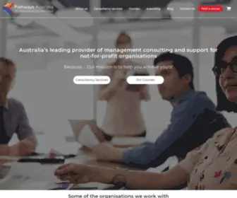 Pathwaysaustralia.com.au(Management Consulting & Corporate Training) Screenshot