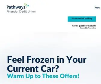 Pathwayscu.com(Pathways financial credit union) Screenshot