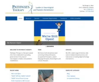 Pathwaystherapy.ca(Neurological & Paediatric Rehabilitation) Screenshot