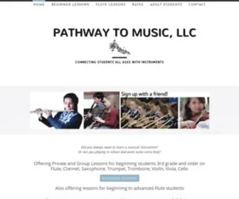 Pathwaytomusic.com(Pathway to Music) Screenshot