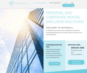 Pathwell.ca(Corporate Mental Health Solutions) Screenshot