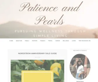 Patienceandpearls.com(Patience and Pearls) Screenshot