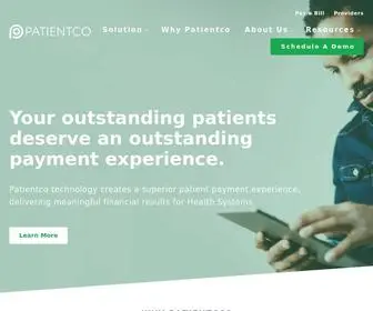 Patientco.com(Rethinking Patient Payments) Screenshot