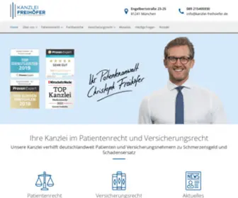 Patientenanwalt-Freihoefer.de(► Kanzlei Freihöfer) Screenshot