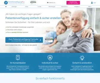 Patientenverfuegungplus.de(Patientenverfügung online erstellen) Screenshot
