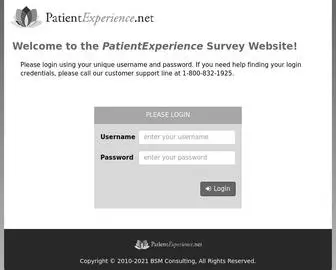 Patientexperience.net(Survey) Screenshot