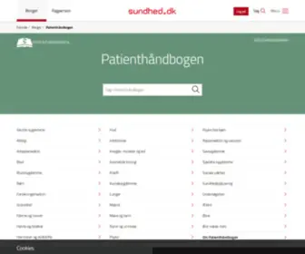 Patienthaandbogen.dk(Patienthåndbogen) Screenshot