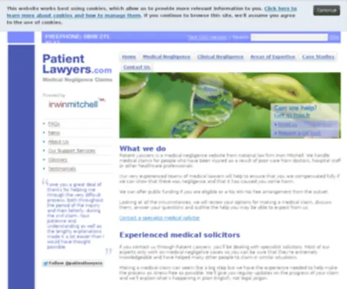 Patientlawyers.com(Medical Negligence) Screenshot