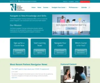 Patientnavigatortraining.org(Patient Navigator Training Collaborative) Screenshot