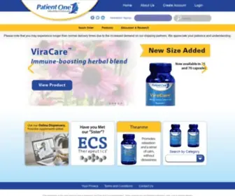 Patientoneformulas.com(Patient One Formulas) Screenshot