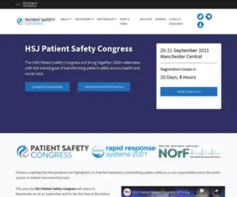 Patientsafetycongress.co.uk(HSJ Patient Safety Congress) Screenshot