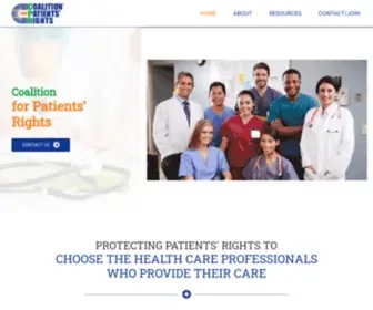 Patientsrightscoalition.org(Healthcare Access) Screenshot