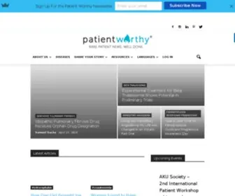 Patientworthy.com(Rare Patient News) Screenshot