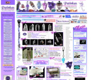 Patinkas.co.uk(One Stop Crystal Healing Shop) Screenshot