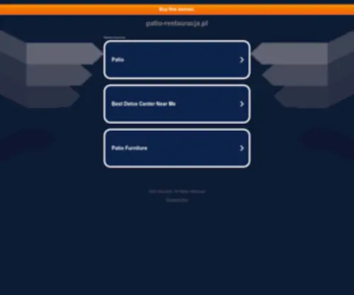 Patio-RestauracJa.pl(Restauracja w Starachowicach. Organizujemy wesela) Screenshot