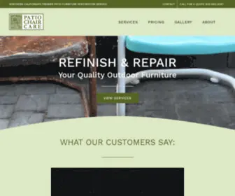 Patiochaircare.com(Patio Chair Care) Screenshot