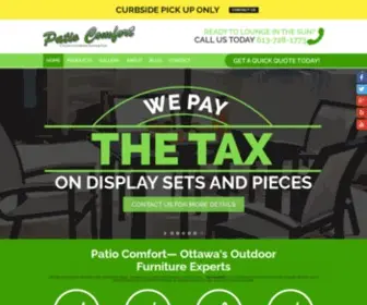 Patiocomfort.ca(Outdoor Patio Furniture in Ottawa) Screenshot