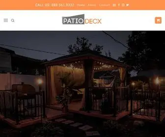 Patiodecx.com(The #1 Trusted Retailer of the UDECX Modular Patio Systems) Screenshot