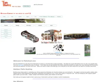 Patioheat.com(Sales and support for Sunpak Sunglo and Infratech outdoor patio heaters) Screenshot