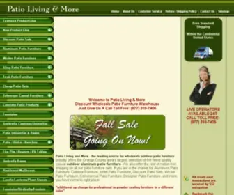 Patiolivingandmore.com(Discount Patio Furniture) Screenshot