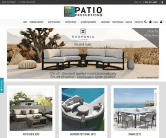 Patioproductions.com(Outdoor Furniture from Patio Productions) Screenshot