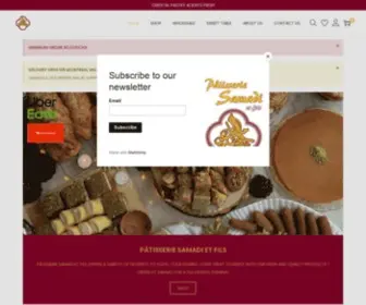 Patisseriesamadi.ca(Patisserie samadi Montreal) Screenshot