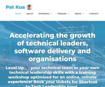 Patkua.com(Accelerate your technical leaders and organisation) Screenshot