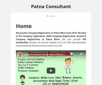 Patnaconsultant.com(Company Registration in Patna Bihar) Screenshot