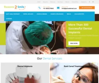 Patnadental.com(Reasons2smile Dental clinic) Screenshot