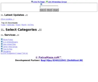 Patnamaza.com(NEW BHOJPURI MP3 Songs) Screenshot