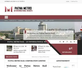 Patnametrorail.info(Patna Metro Rail Corporation Limited) Screenshot