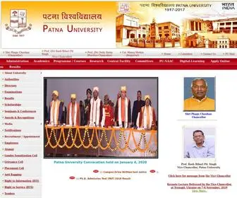 Patnauniversity.ac.in(Patna U N I V E R S I T Y) Screenshot