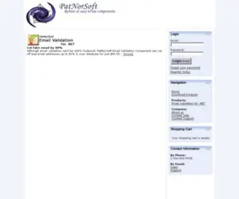 Patnorsoft.com(PatNorSoft Robust & easy to use .NET components) Screenshot