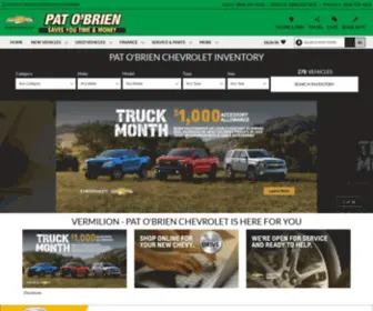 Patobrienchevroletvermilion.com(Pat O'Brien Chevrolet) Screenshot