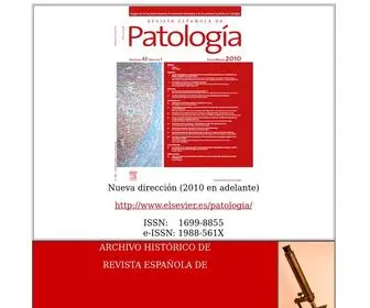 Patologia.es(REVISTA) Screenshot