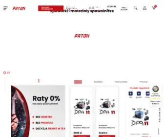 Paton.pl(Spawarki i materiały spawalnicze) Screenshot