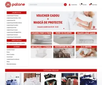 Patone.ro(Magazin online de lenjerii de pat si accesorii) Screenshot