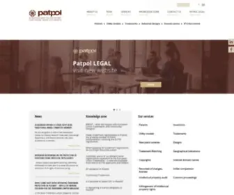 Patpol.pl(Patenty, rejestracja znaku towarowego i logo firmy) Screenshot