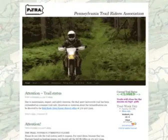 Patrailriders.org(Pennsylvania Trail Riders Association) Screenshot