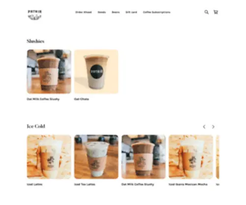 Patriacoffee.com(Organic Coffee Roasted to Order) Screenshot